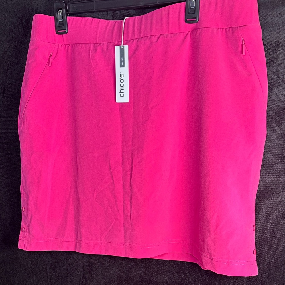 Chico's Vibrant Pink Mini Skirt - Picture 3 of 12